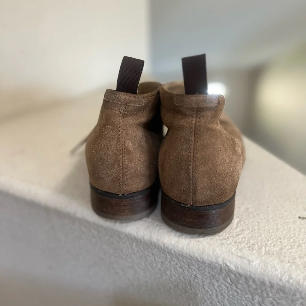 ALDO MR B's Gentlemen Tan Suede Laced Chukka Boots Mens Size 10 Casual Work